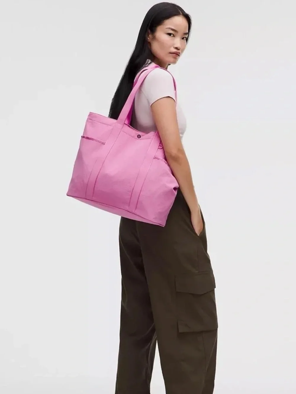 Lululemon Daily Multi-Pocket Tote Bag 20L- Sweet Sorbet - Picture 9 of 11